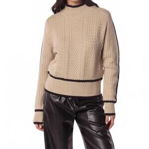 NEW DELUC kevin turtleneck sweater in ecru